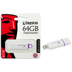 PENDRIVE KINGSTON 64GB 64 GB DATATRAVELER G4 TECNOLOGIA USB 3.1 3.0 2.0