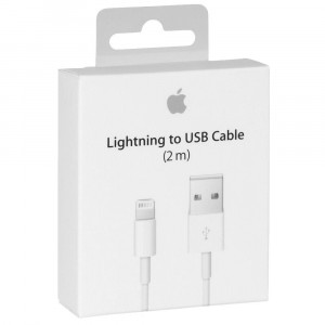 Original Apple Lightning USB Cable 2m A1510 MD819ZM/A for iPhone 8 Plus A1864