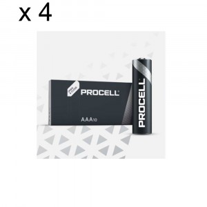 40 Batterie Duracell Procell Mini Stilo AAA LR03 1.5V Pile Alcaline Industrial