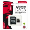 Kingston 128GB Micro SD UHS-I 1 Class 10 80MB/s R avec adaptateur Canvas Select