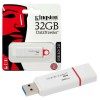 Kingston DTIG4/32GB DataTraveler G4 USB 3.1 3.0 2.0 Pendrive 32GB Blanco Rojo