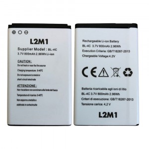 Batteria compatibile con Brondi Contender BL-4C 3.7V 800mAh 2.96Wh