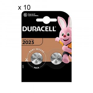 20 Batteries Duracell 2025 Coin 3V Lithium DL2025 CR2025