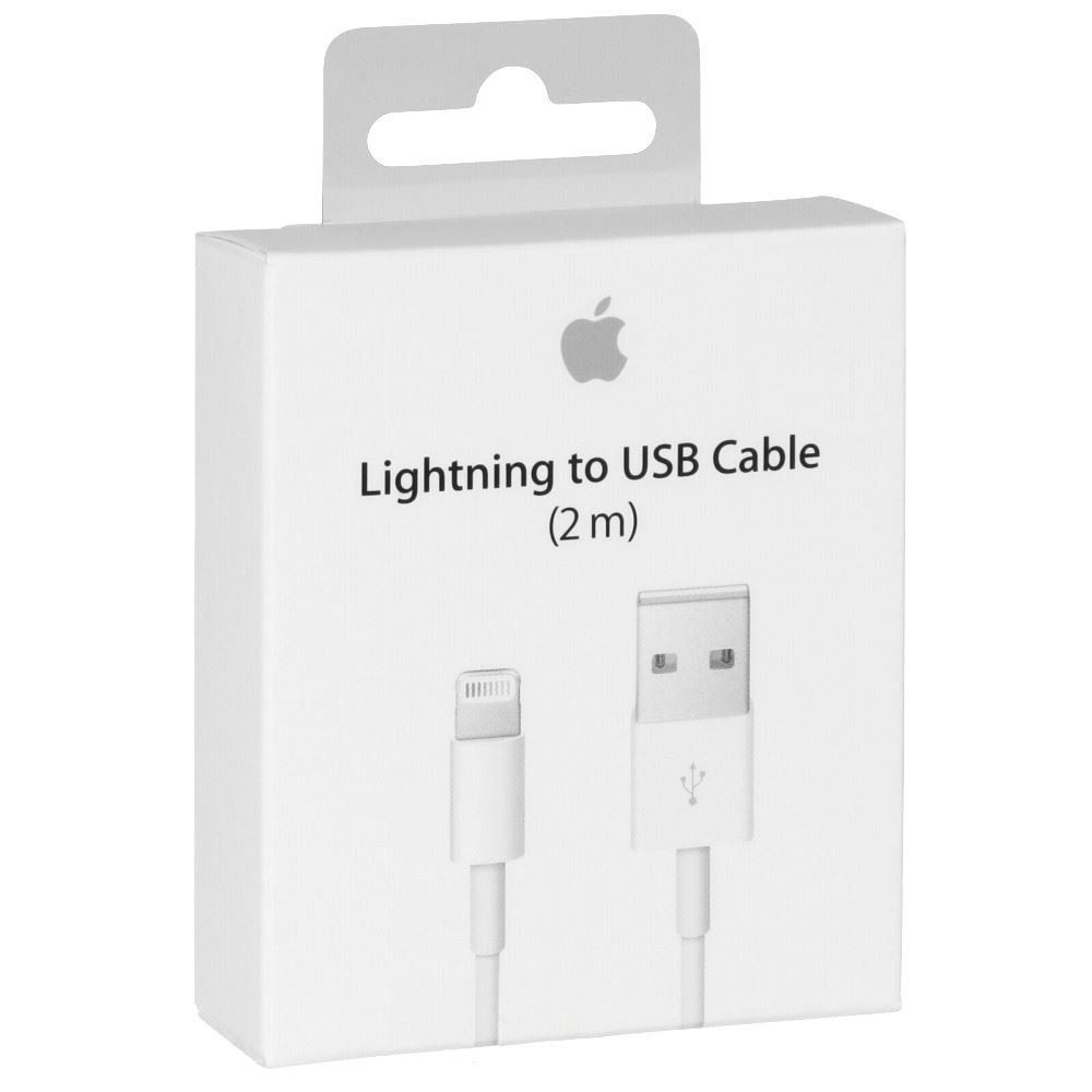 Opcional Fuera dos semanas Cable Lightning USB 2m Apple Original A1510 MD819ZM/A para iPhone 5s A1453