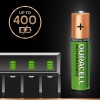 4 BATTERIES RECHARGEABLES AAA DURACELL MINI STILO MICRO HR03 DX2400 NiMH 900 mAh 1.2V