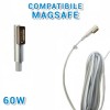 Adaptateur Chargeur A1184 A1330 A1344 60W Magsafe pour Macbook 13” A1181
