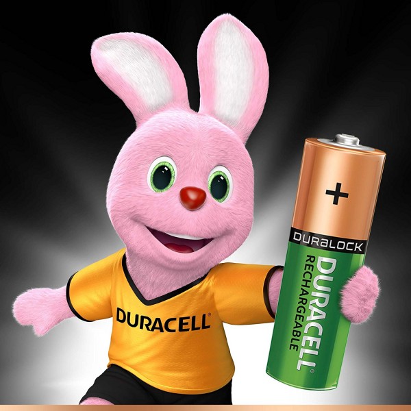 Paquet de 12 piles AA rechargeables Duracell (DX1500) (2500 mAh)