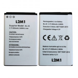 Battery for Brondi Amico BL-4C 3.7V 800mAh 2.96Wh