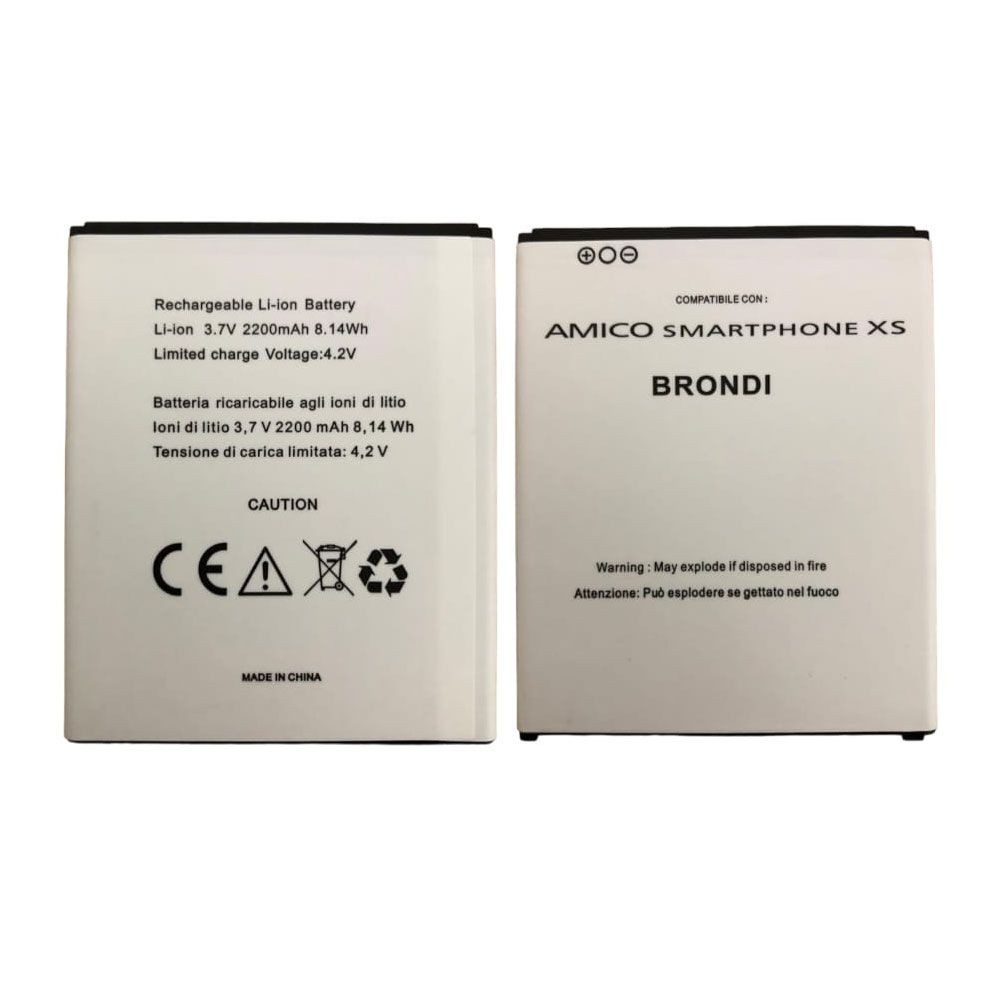 Bateria para Brondi Amico Smartphone XS 2200mAh